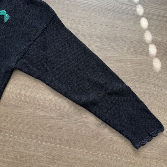 VTG 90s NutCracker Christmas Sweater Tree Embroidered Ornaments Beaded Size M - Picture 5 of 8